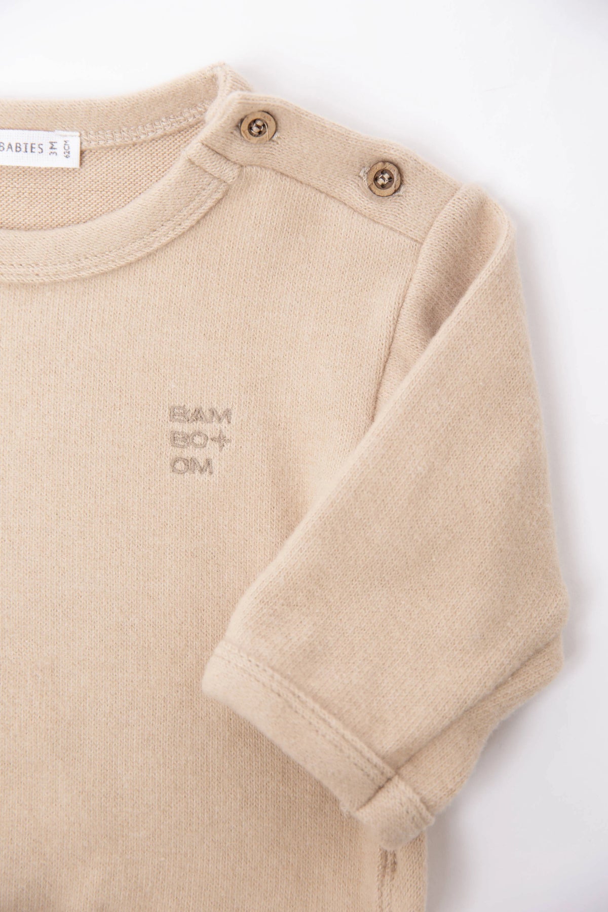 Maglia ML con apertura spalla sand - Bamboom