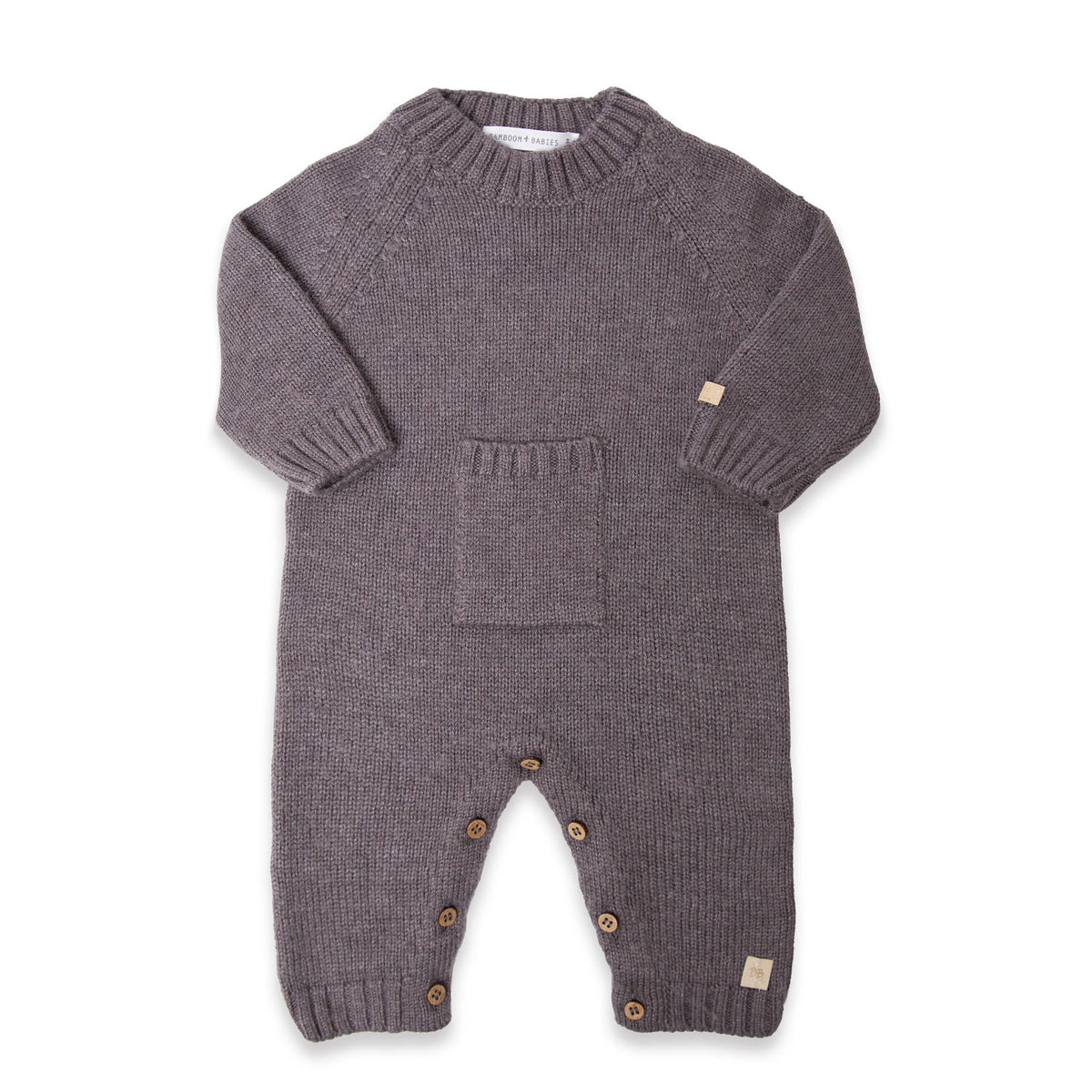 Tutina con colletto a maglia night blu - Bamboom