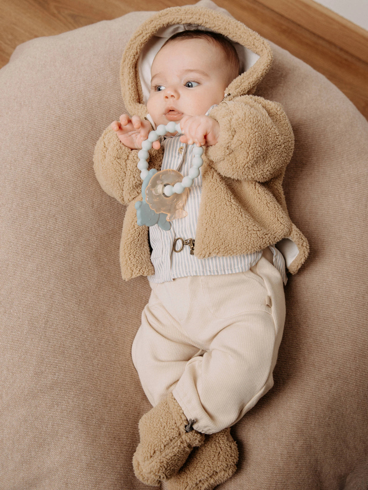 Giacca teddy con cappuccio safari - Bamboom