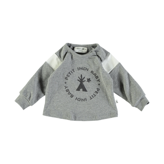 Maglietta logo GRIGIO - Petit Indi