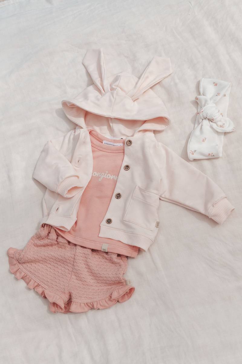 Cardigan comfy con orecchie WATER PEACH - BAMBOOM