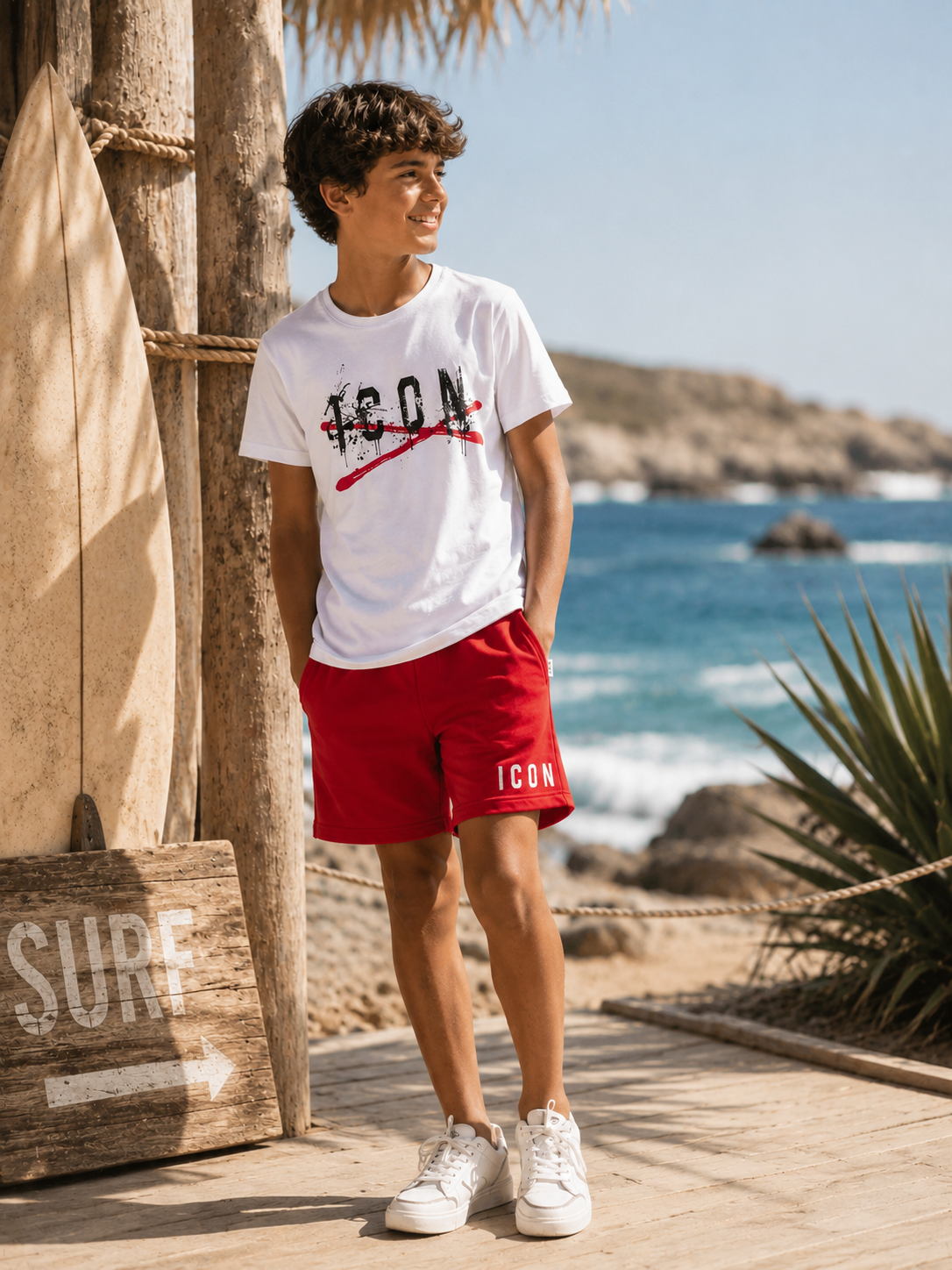 T-shirt spruzzo rosso - Icon