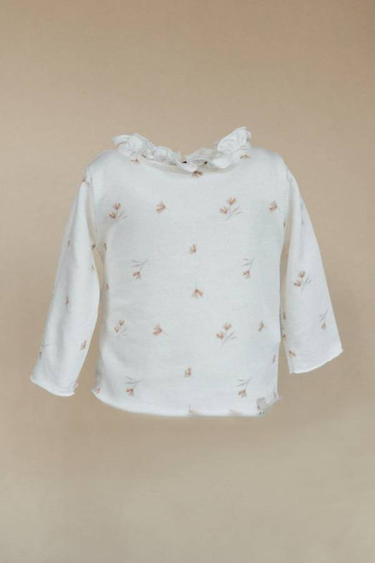 T shirt con colletto FLOWERS - Bamboom