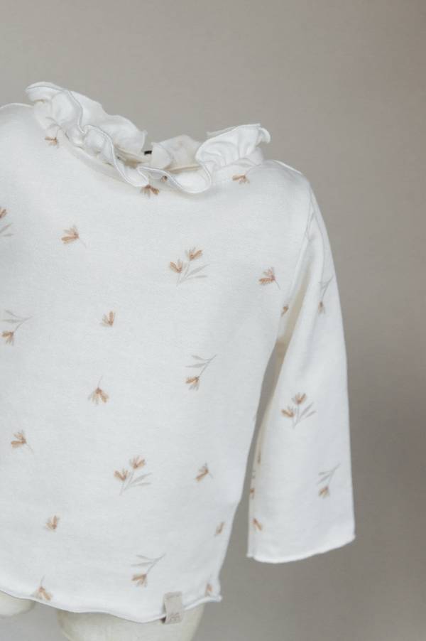 T shirt con colletto FLOWERS - Bamboom