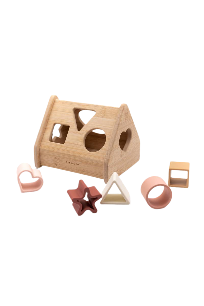 Puzzle Casetta in Legno PINK - Bamboom