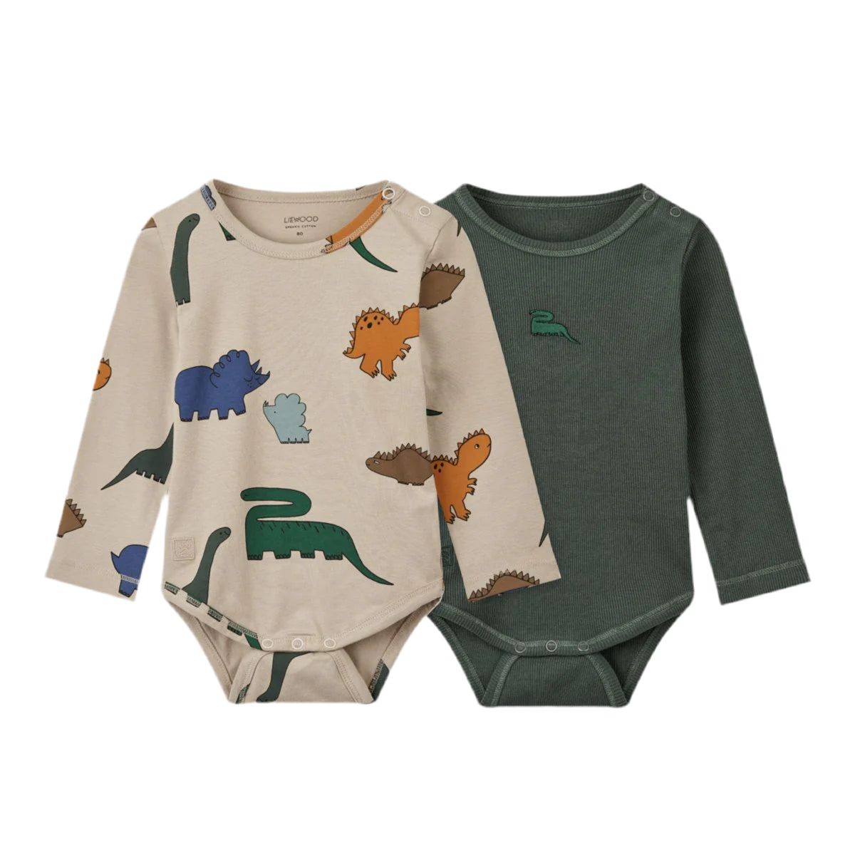 Yanni Baby body 2-Pack Dinosauri Mist - Liewood