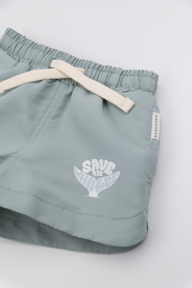 Shorts Bimbo UV50+ SAFE THE WHALES - BAMBOOM