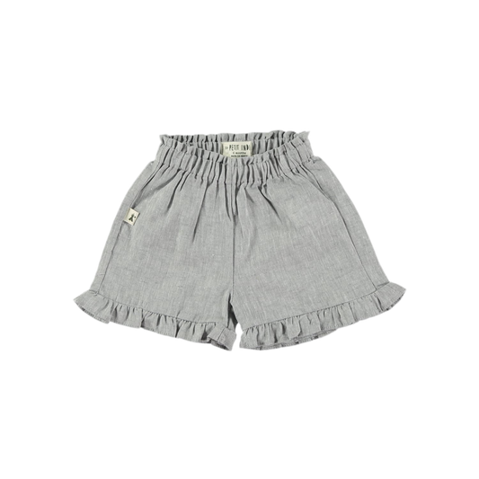 Shorts grigi con rouches - Petit Indi