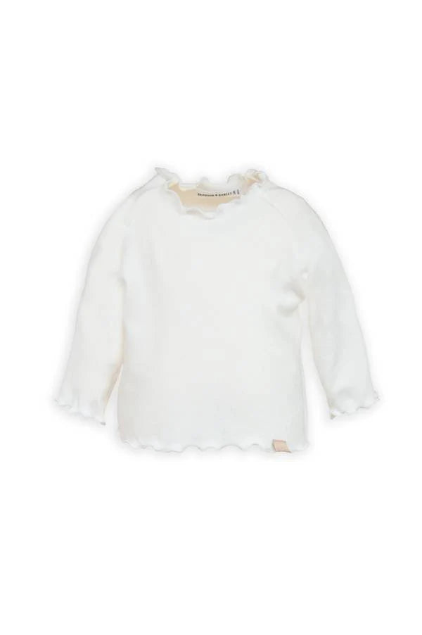 T-shirt maniche lunghe a costine OFFWHITE - Bamboom