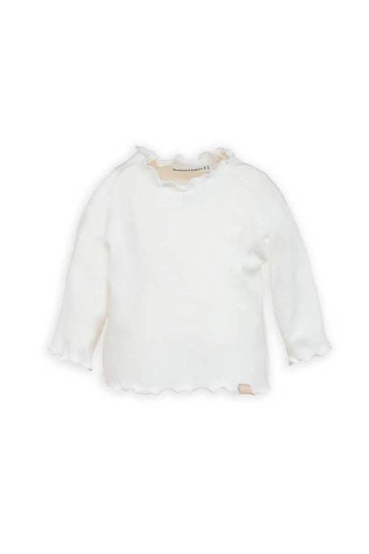 T-shirt maniche lunghe a costine OFFWHITE - Bamboom