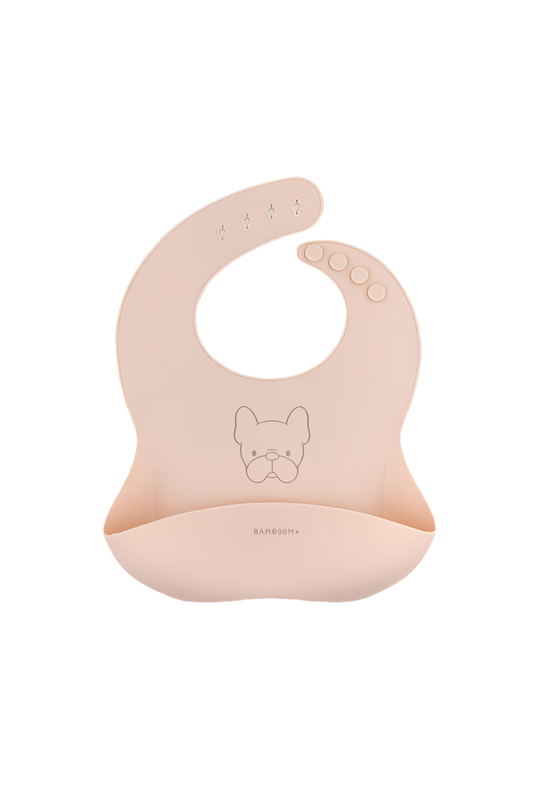 Bib in silicone Rosa - Bamboom