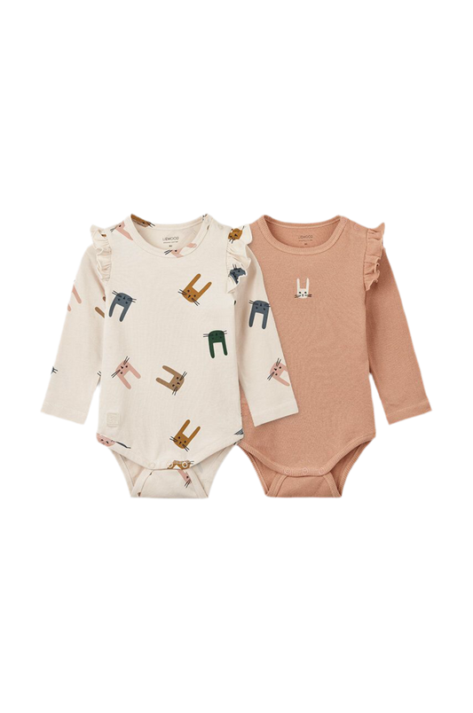 Yanni Baby body  2-pack coniglio - Liewood