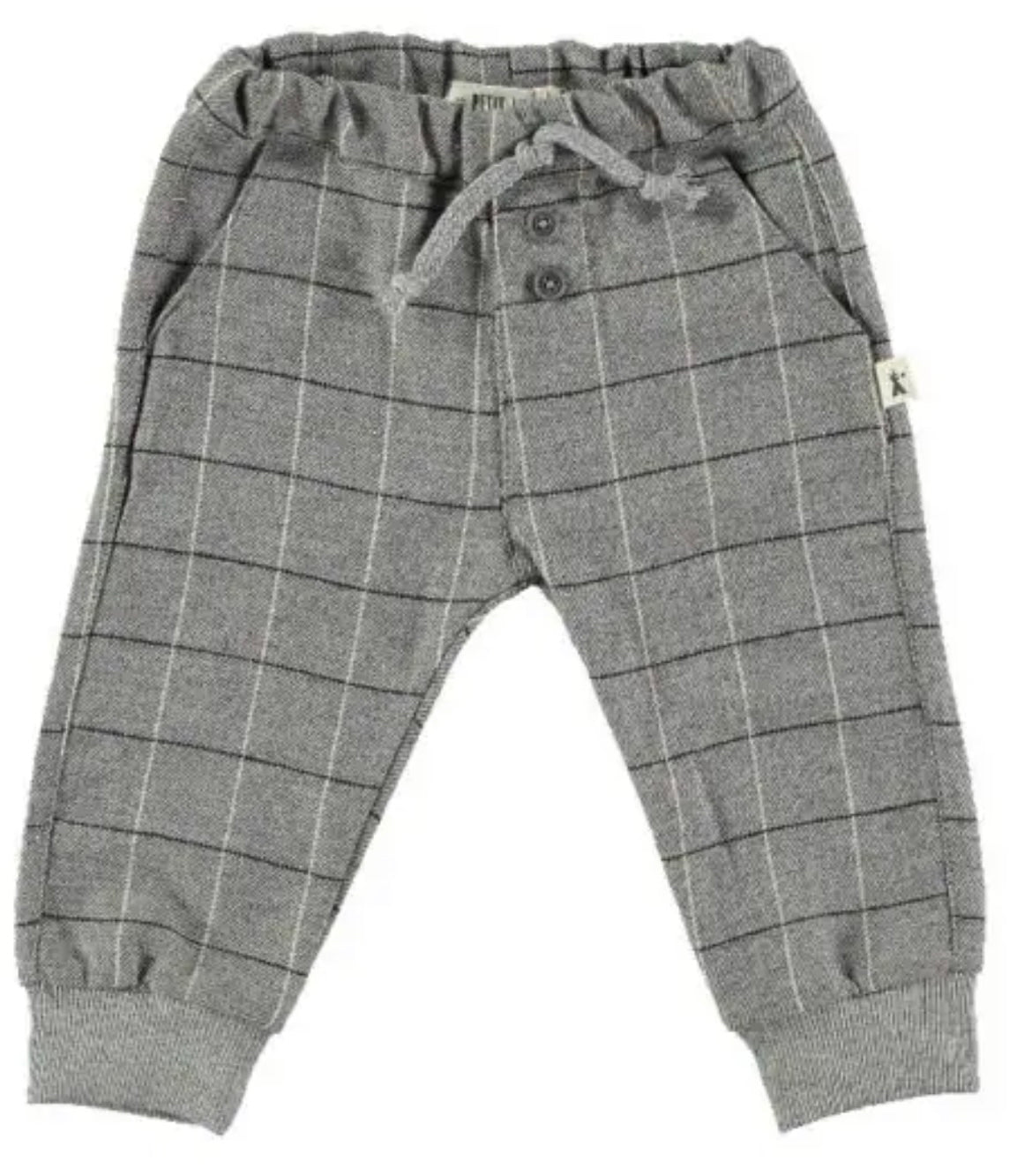 Pantaloni check con polsini - Petit Indi