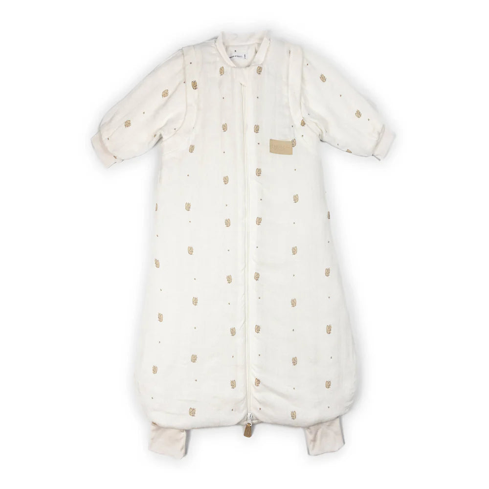 Sacco nanna neonato Combi 18-36M - TOG 2.7 con maniche e piedini PRINT SQUIRREL- Bamboom