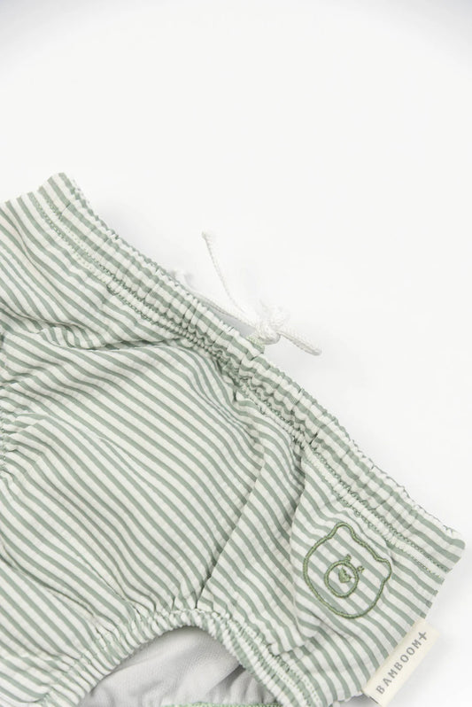Costume contenitivo UV50+ resistente all'acqua BLUE STRIPES BEAR - Bamboom