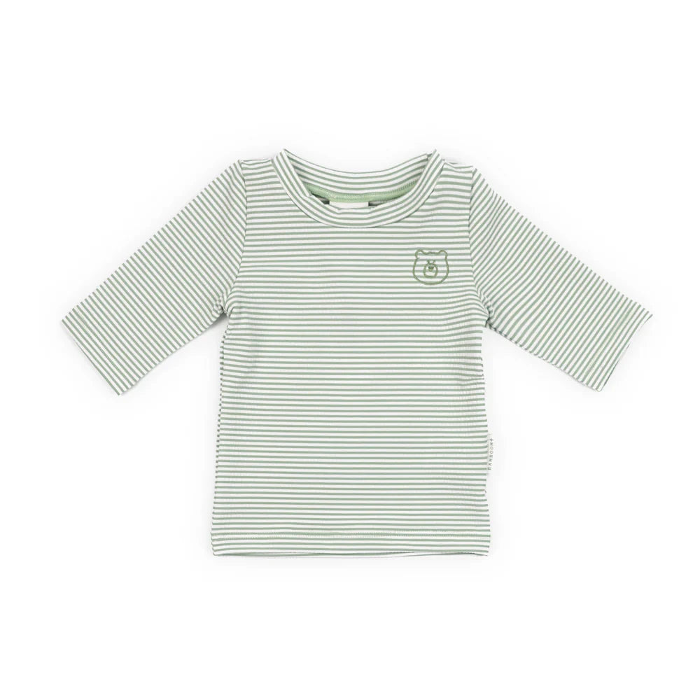 T-shirt Mare Maniche 3/4 UV50+ Bimbo BLUE STRIPES BEAR - Bamboom