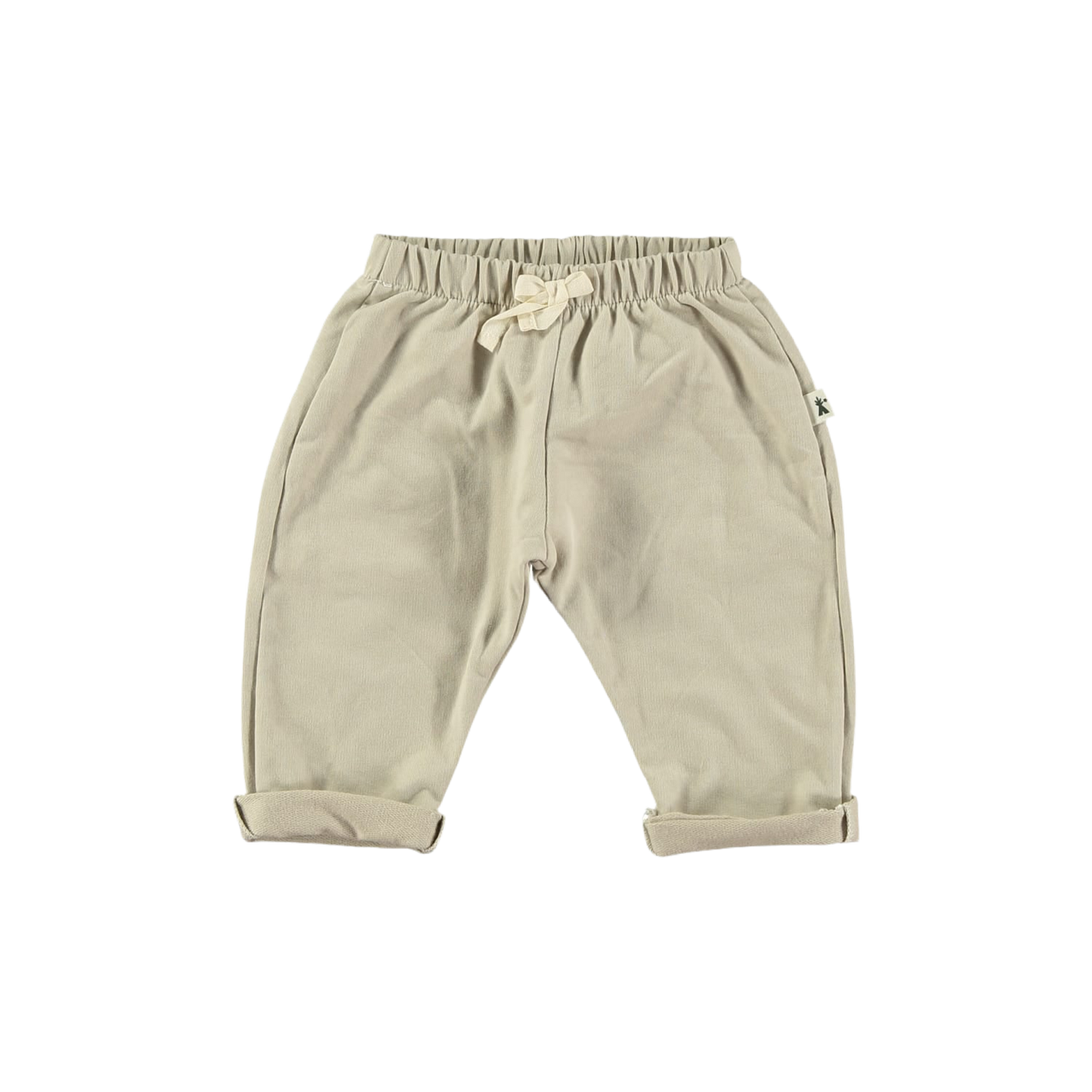 Pantaloni in tessuto tuta beige - Petit Indi