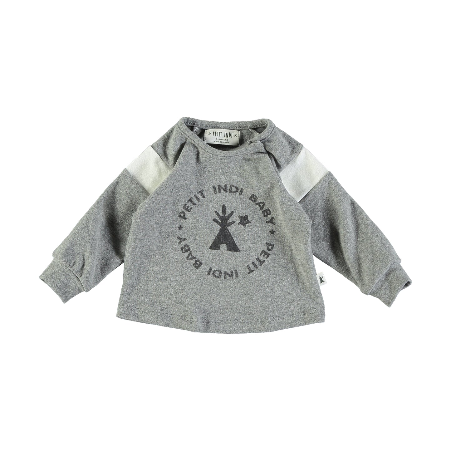 Maglietta logo GRIGIO - Petit Indi