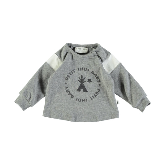 Maglietta logo GRIGIO - Petit Indi