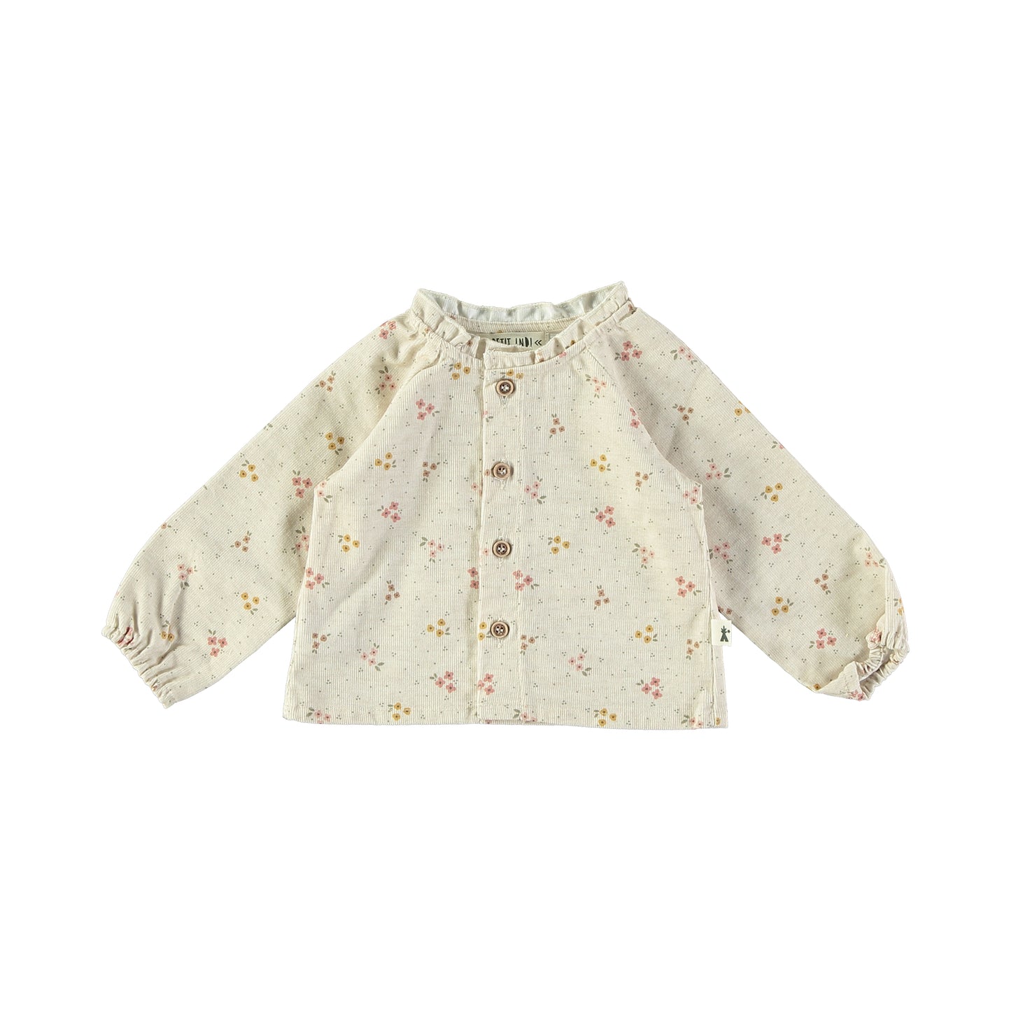 Camicia a fiori con collo - Petit indi