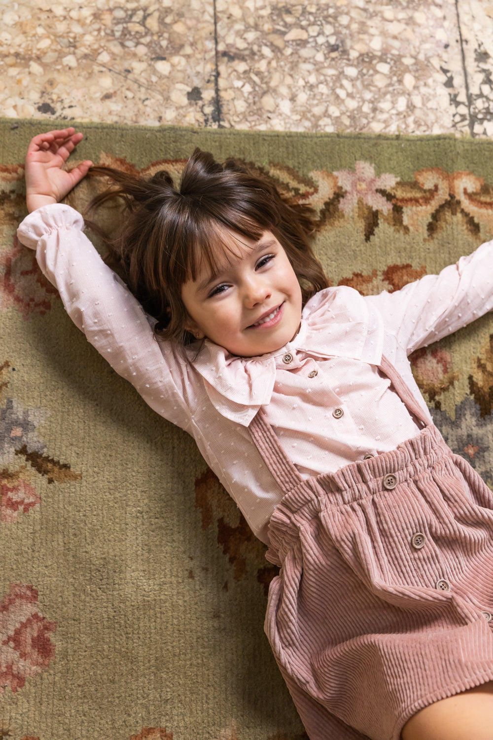 Gonna salopette in velluto - Petit indi