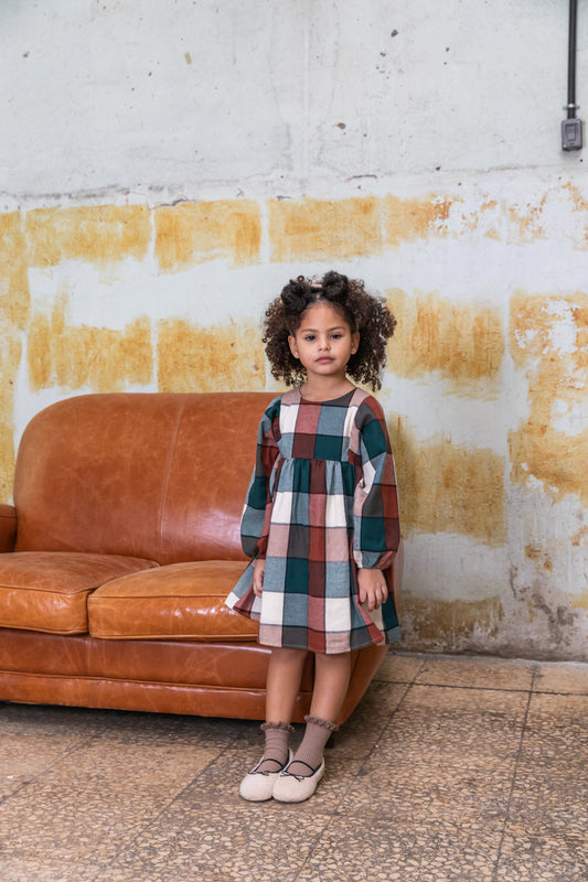 Vestito check - Petit indi