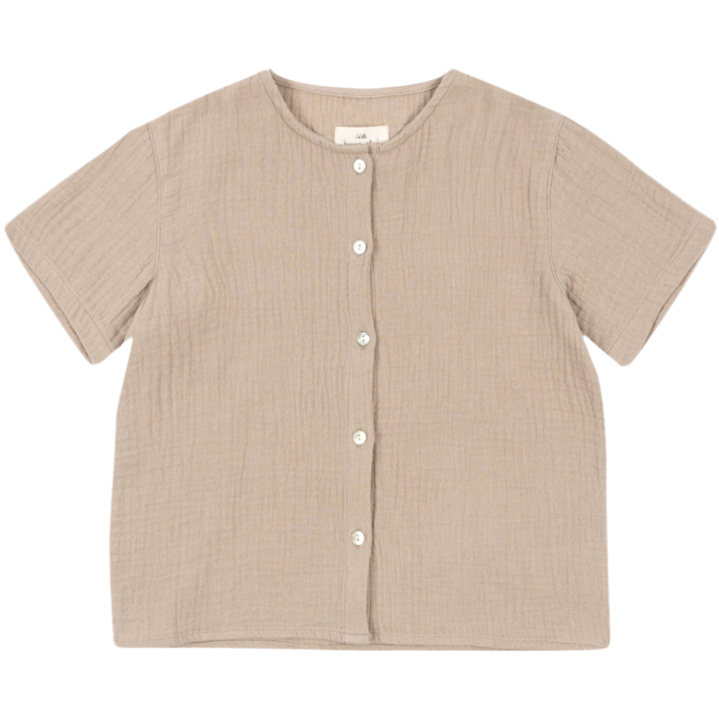 Camicia maniche corte oliva - Konges Sløjd