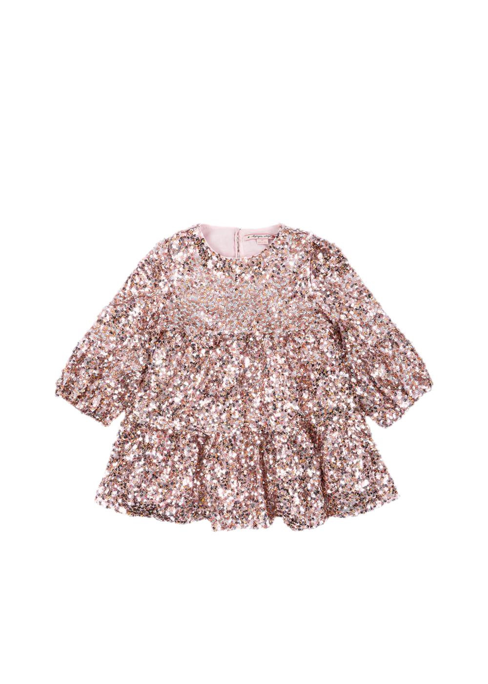 Lila vestito con paillettes grigio/rosa - Konges Sløjd