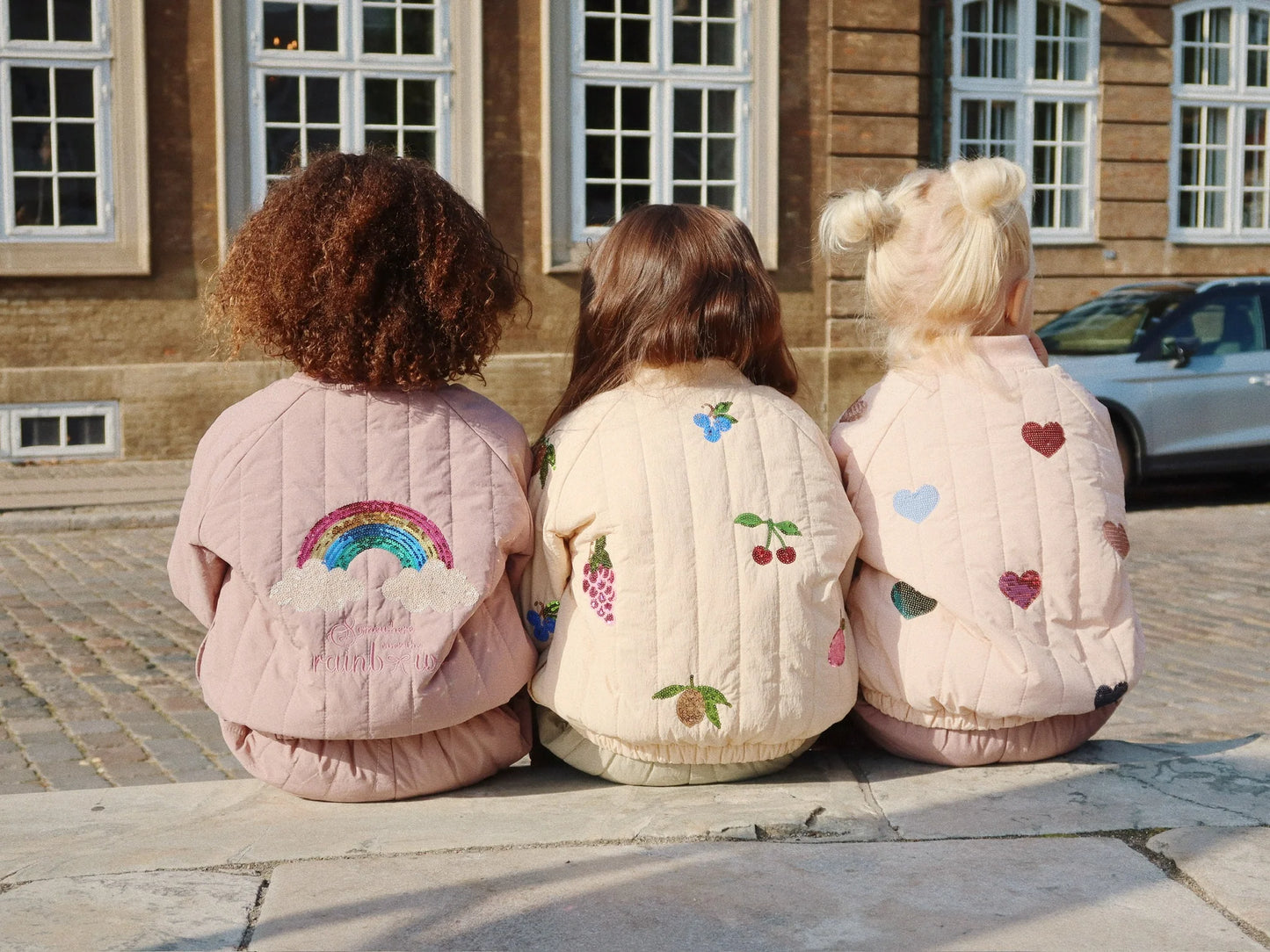 Giacca 100gr cuori juno cameo rosa - Konges Slojd