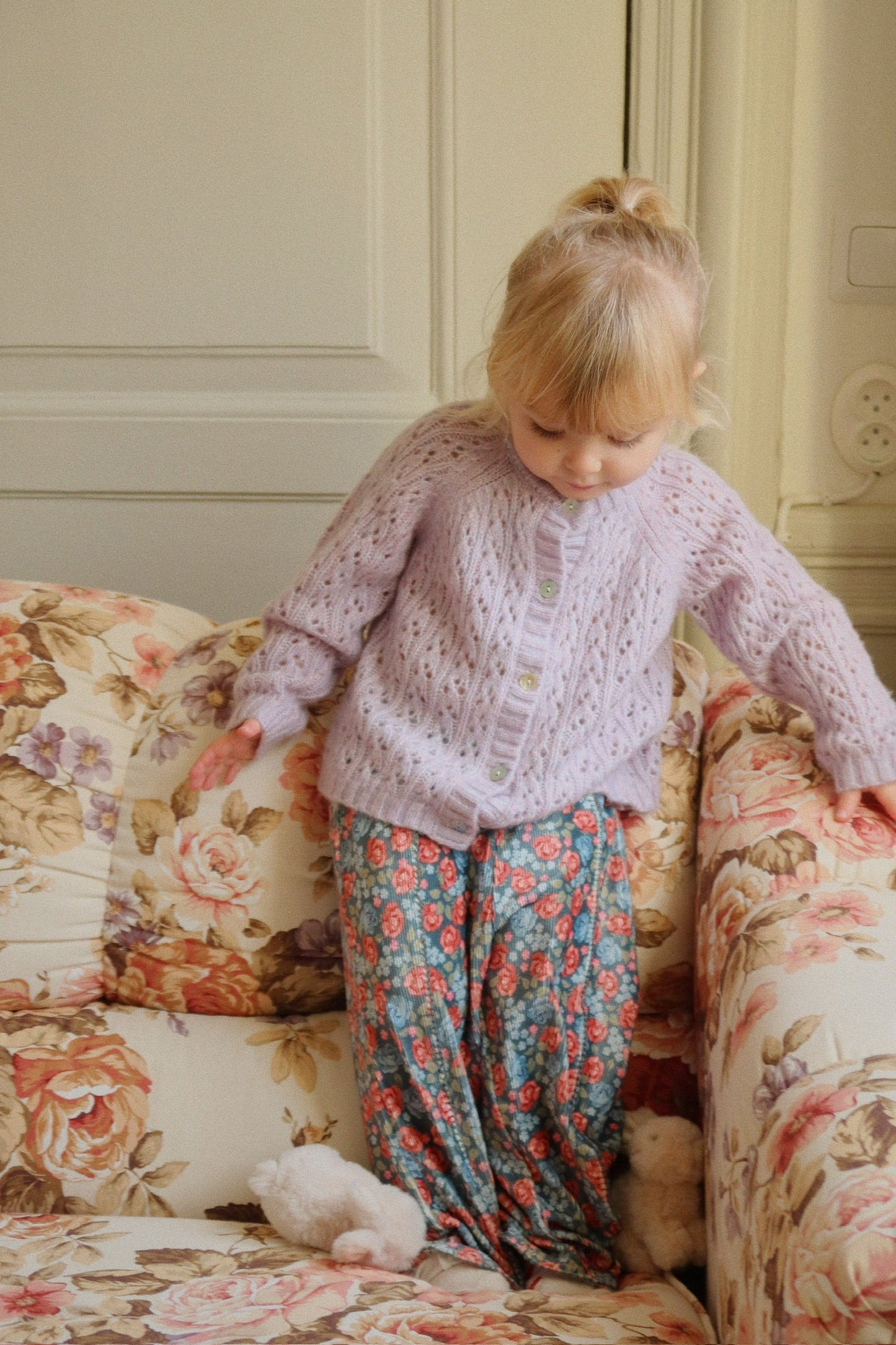 Cardigan isa lilla lavander mist - Konges Slojd