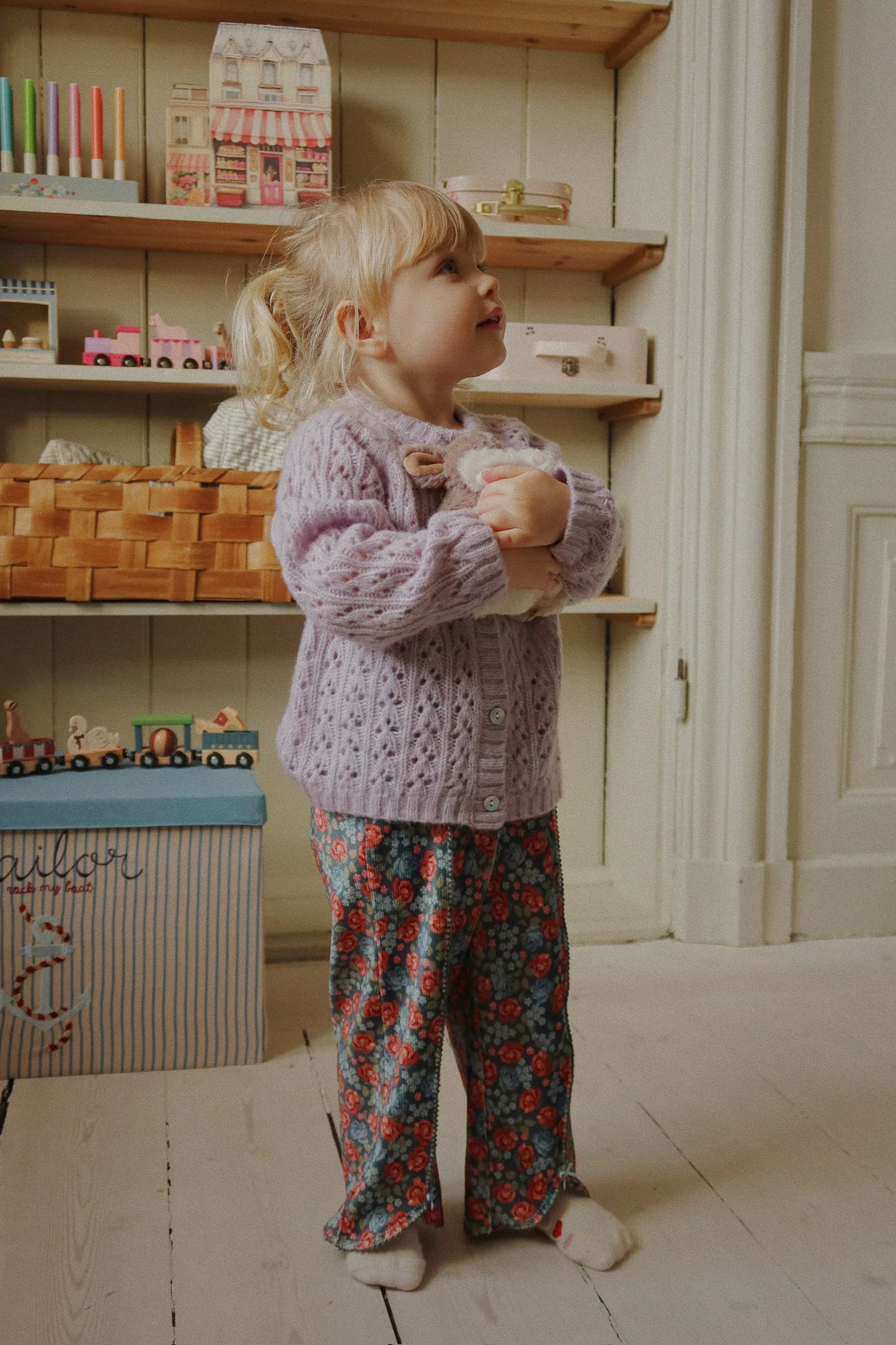 Cardigan isa lilla lavander mist - Konges Slojd