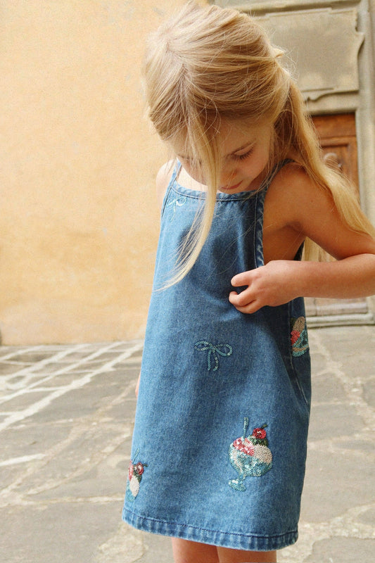 Vestito denim gelato jeans magot - Konges Slojd