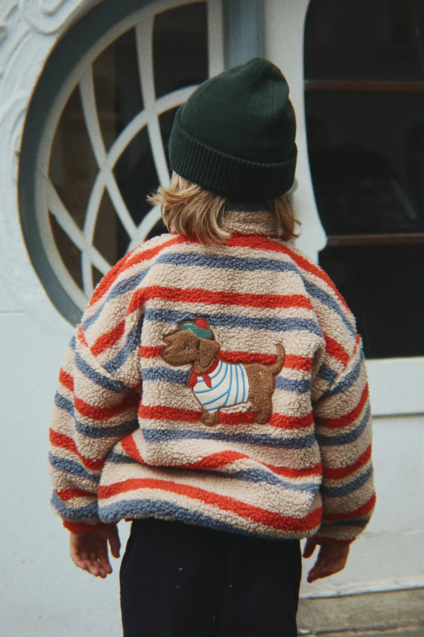 Teddy giacca bassotto tangerine stripe - Konges Slojd