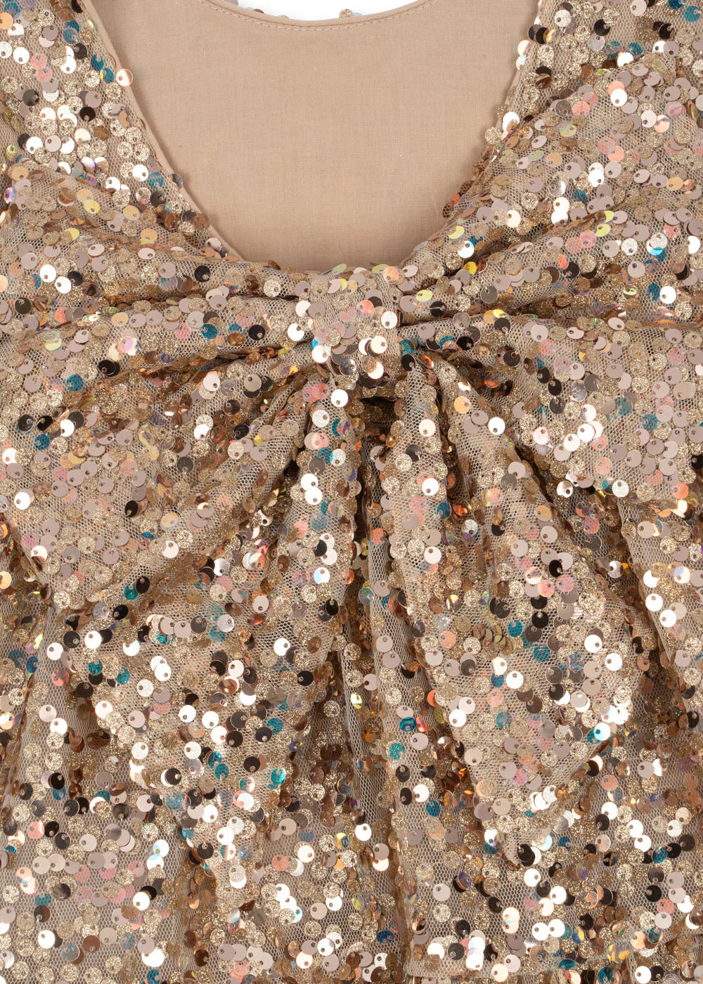Abito glitter oro lila bow - Konges Slojd