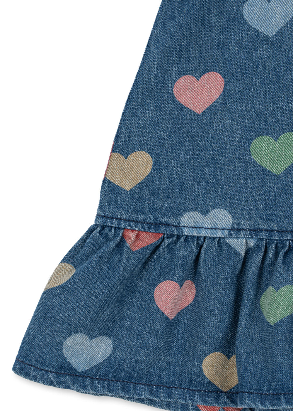 Vestito denim Magot bon coeur colorè - Konges Slojd