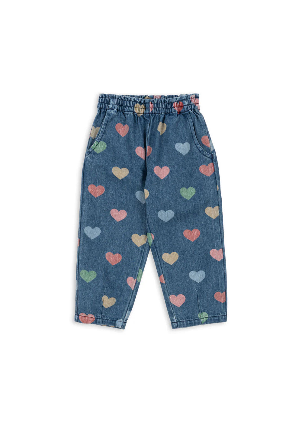 Jeans denim cuori magot bon coeur colorè - Konges Slojd
