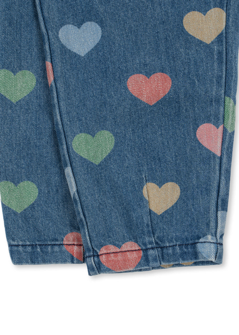 Jeans denim cuori magot bon coeur colorè - Konges Slojd