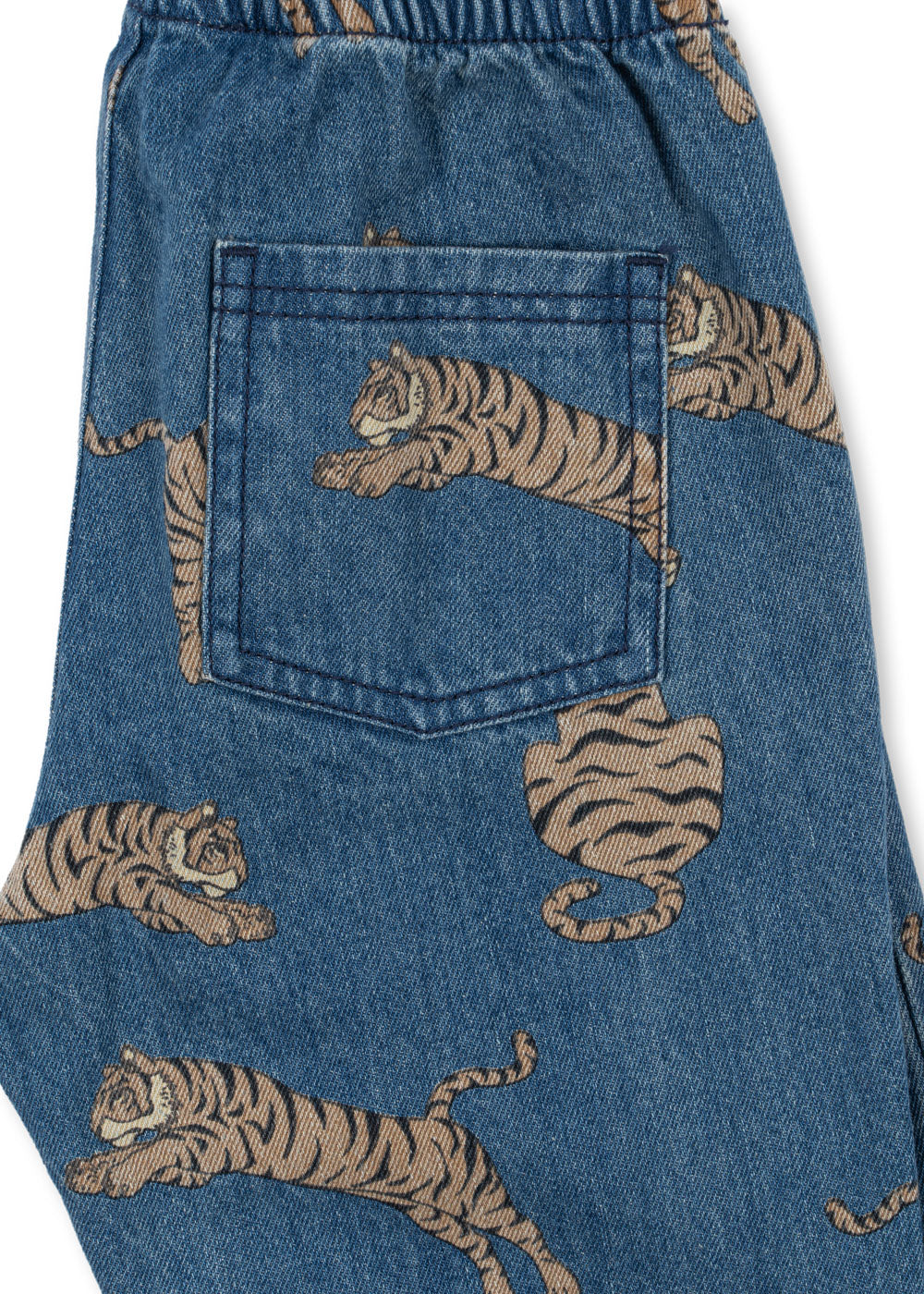 Jeans tigri in denim magot - Konges Slojd