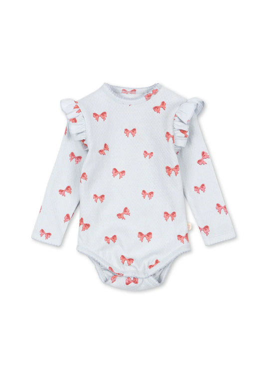 Body fiocchi sui body blu - Konges Slojd