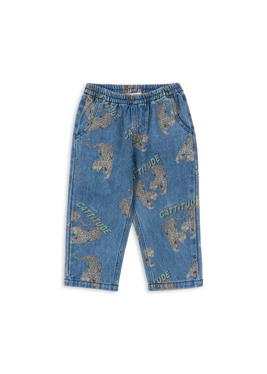 Jeans magot cattitude leopardi - Konges Slojd