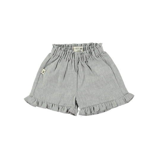 Shorts grigi con rouches - Petit Indi