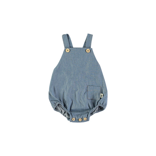 Pagliaccetto effetto jeans cotone leggero - Petit Indi