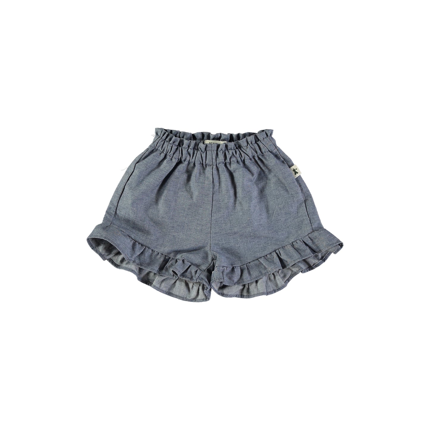 Short balze effetto jeans cotone leggero - Petit Indi