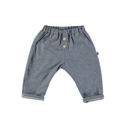 Pantaloni effetto jeans cotone - Petit Indi