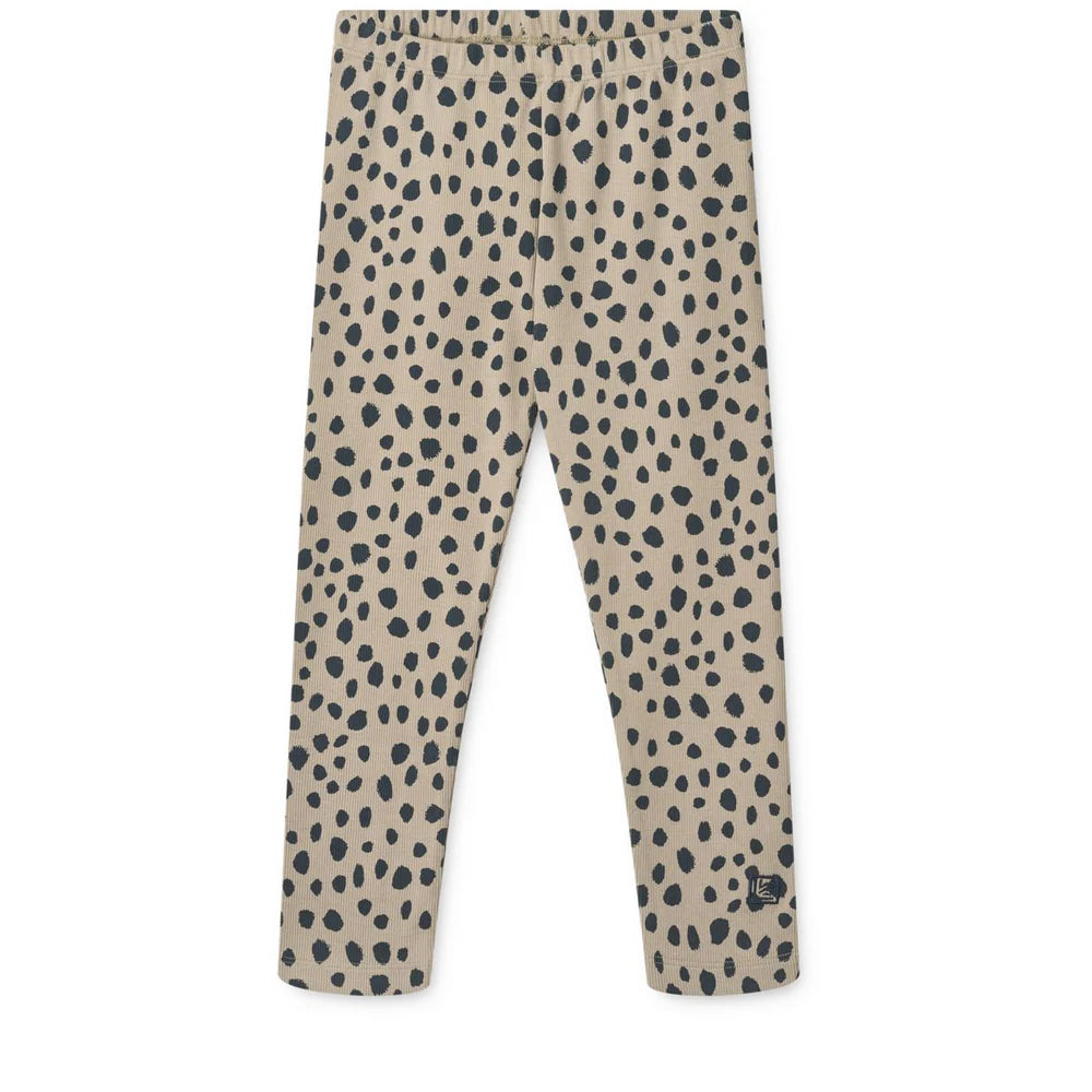 Leggings a coste Marien leopard Nebbia -  Liewood