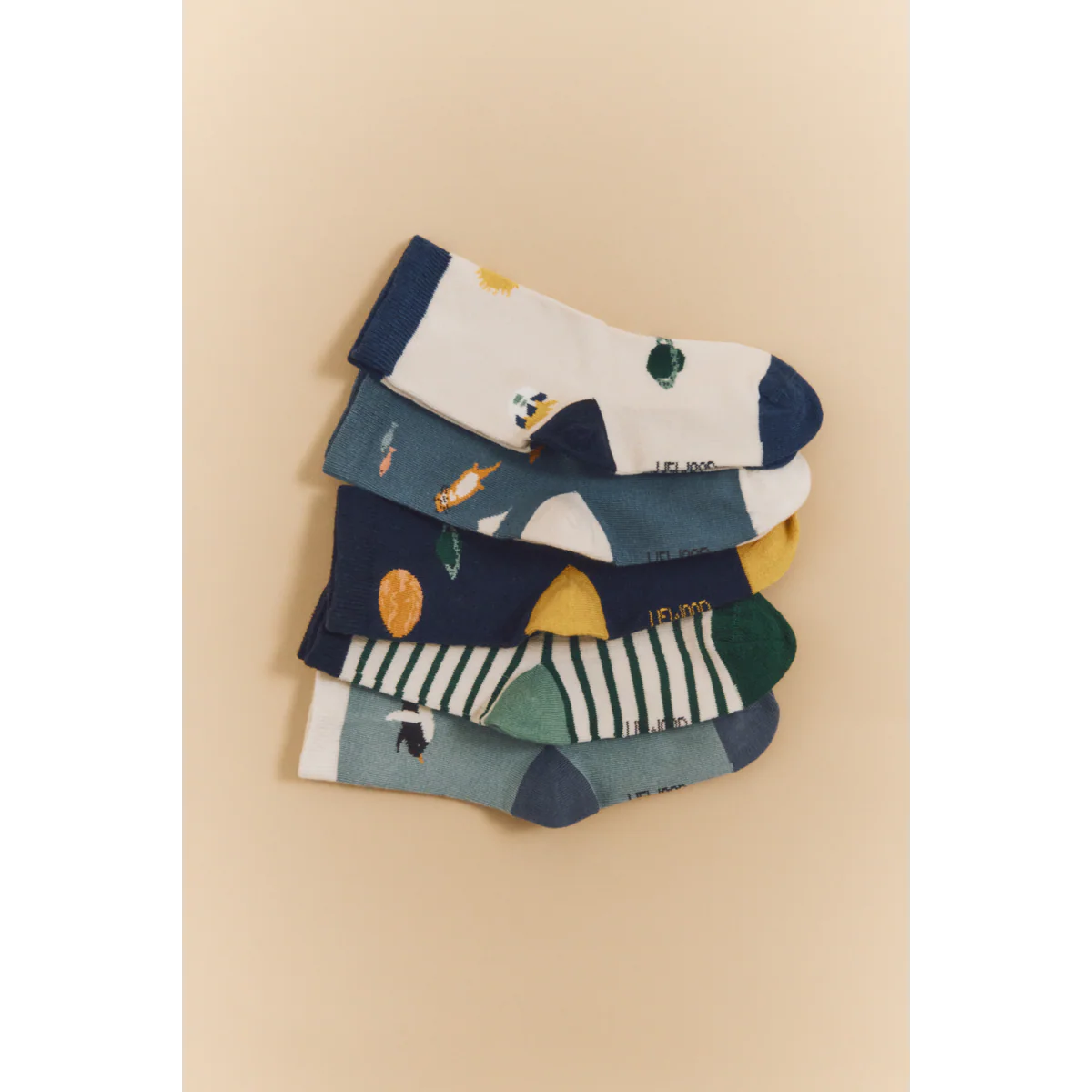 Calzini universo blu silas 3 pack - Liewood