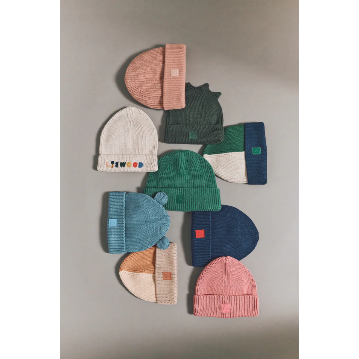 Berretto dino verde scuro gina beanie - Liewood