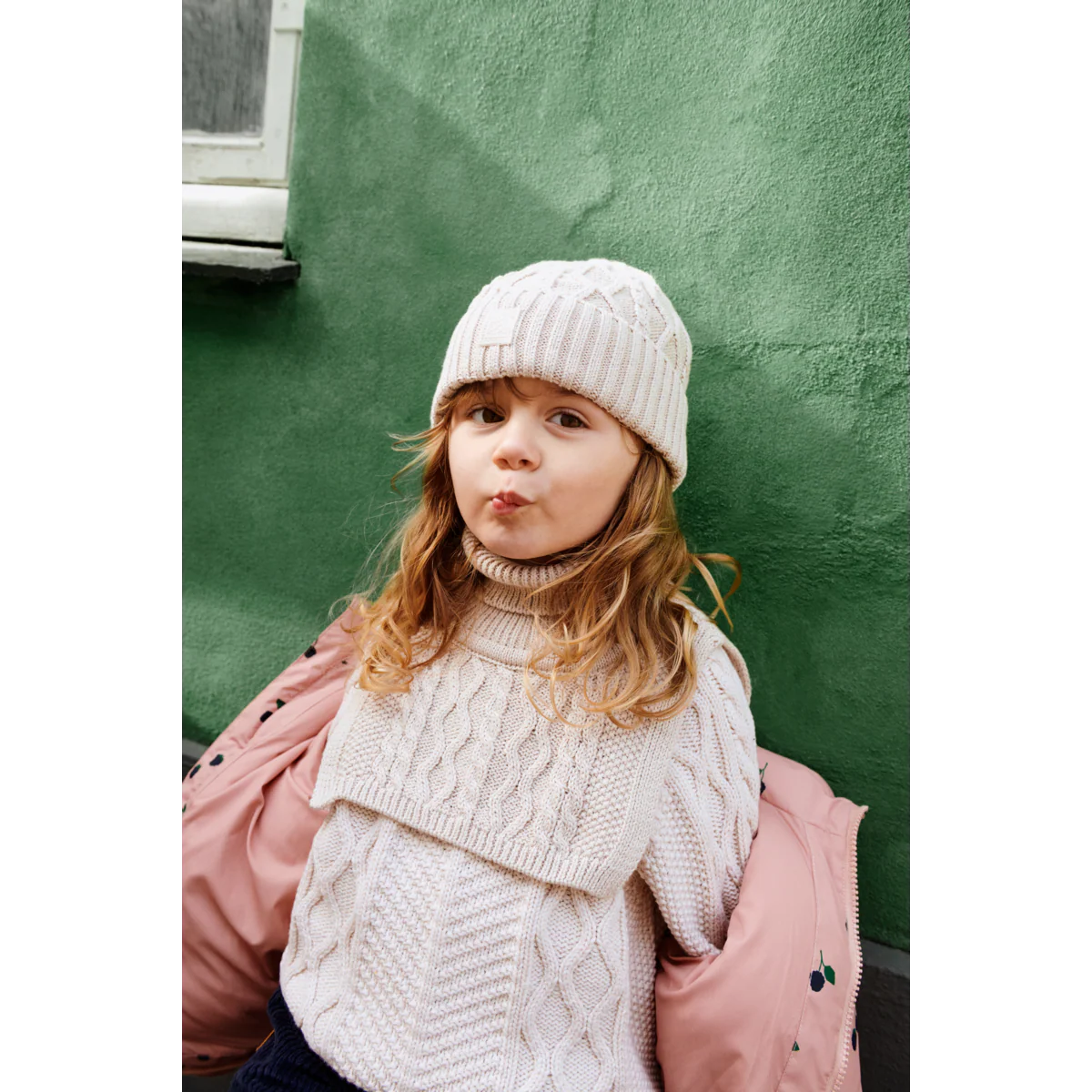 Berretto in maglia a trecce sabbia ezra - Liewood