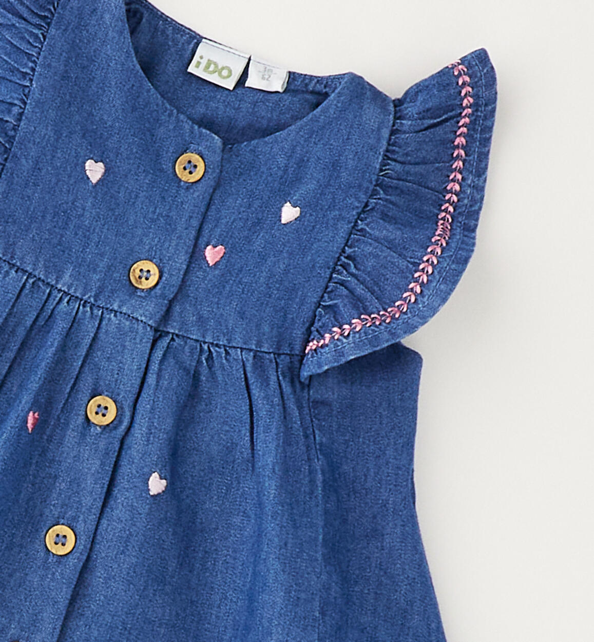 Vestito jeans cuoricini - IDo