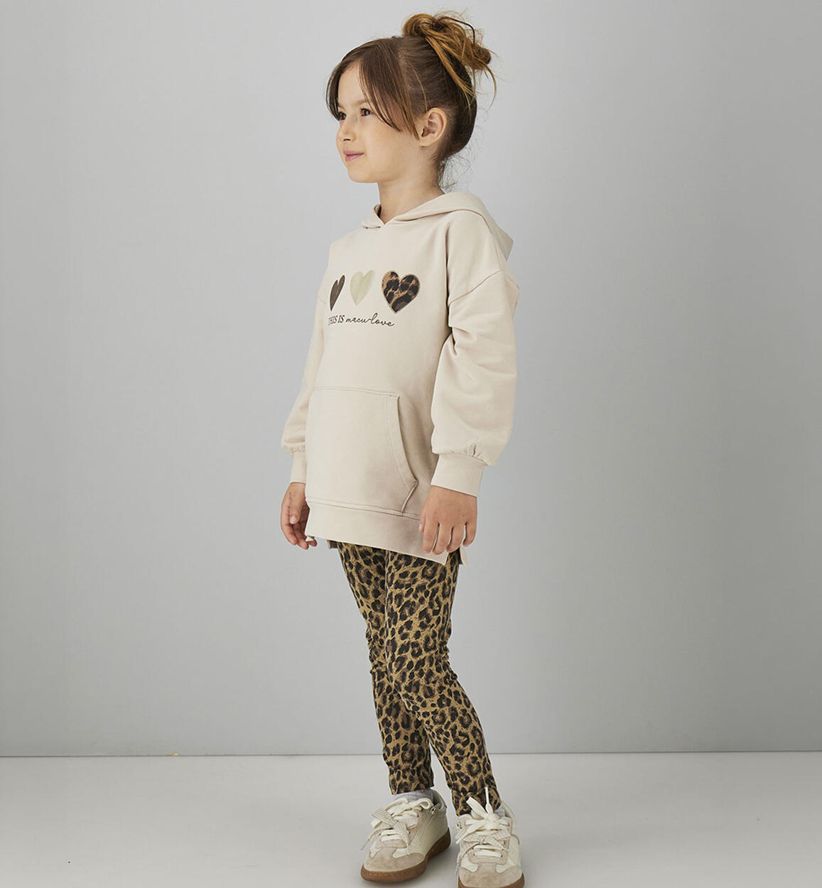 Completo cuori leopardato - IDo